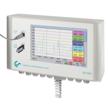 CS INSTRUMENTS DS 500 - Intelligenter Bildschirmschreiber 4 Sensoreingänge