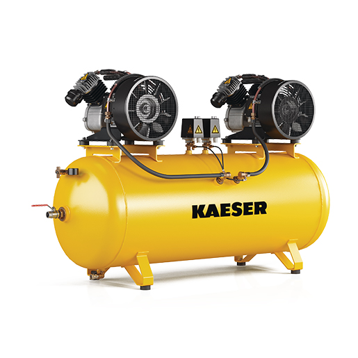 KAESER Industrial reciprocating compressor twin system model KCD 450-350 