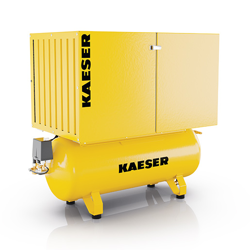 KAESER Industrial Reciprocating compressor model KCT 110-25 (horizontal) oil-free with sound enclosure