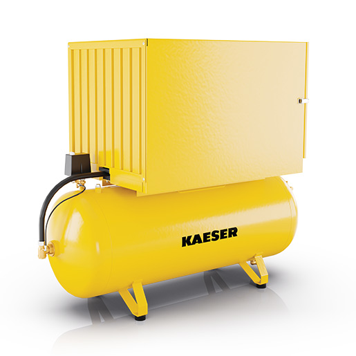 KAESER Reciprocating compressor system model KCT 401-100 (horizontal) oil-free with sound insulation cover