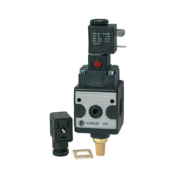 Switch valve (3/2-way valve) »multifix«, 24 V AC, Size 3, G 1/2