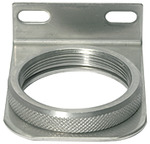 Mounting bracket made of stainless steel 1.4401 with nut M50x1.5