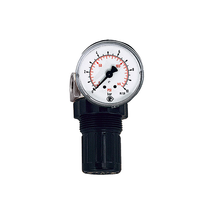 Pressure regulator for water, pressure gauge, G 1/4, 0.2 - 6 bar