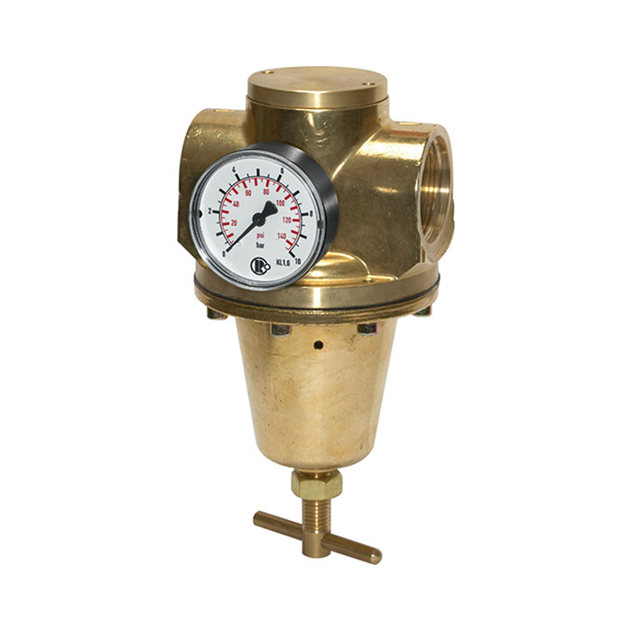 Pressure regulator for water, pressure gauge, G 1 1/2, 0.5-10 bar