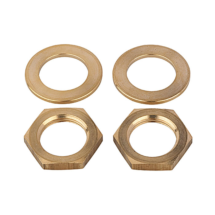 2 nuts M20x1.5 and 2 washers, for pressure reg. for water, G 1/4