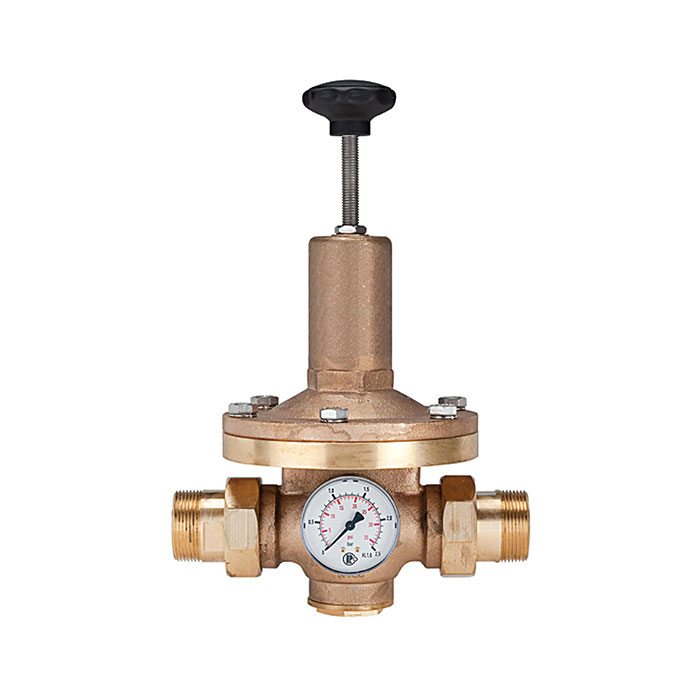 Pressure regulator for water, pressure gauge, R 1 1/2, 0.2-2 bar