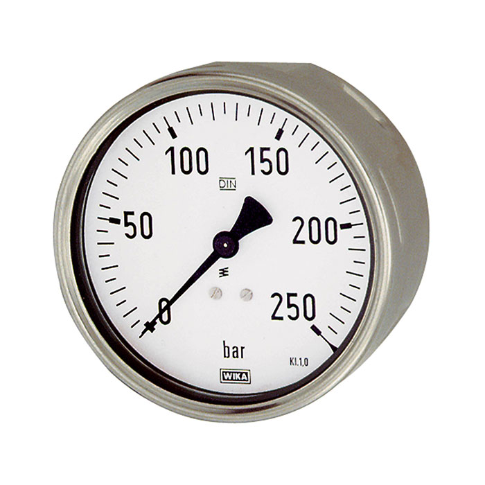 Manometer, Robustausf., G 1/2 hinten exzentr., -1/0,0 bar, Ø 100