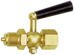 Block valve pressure gauge, Bushing - taps, bright brass, G 3/8