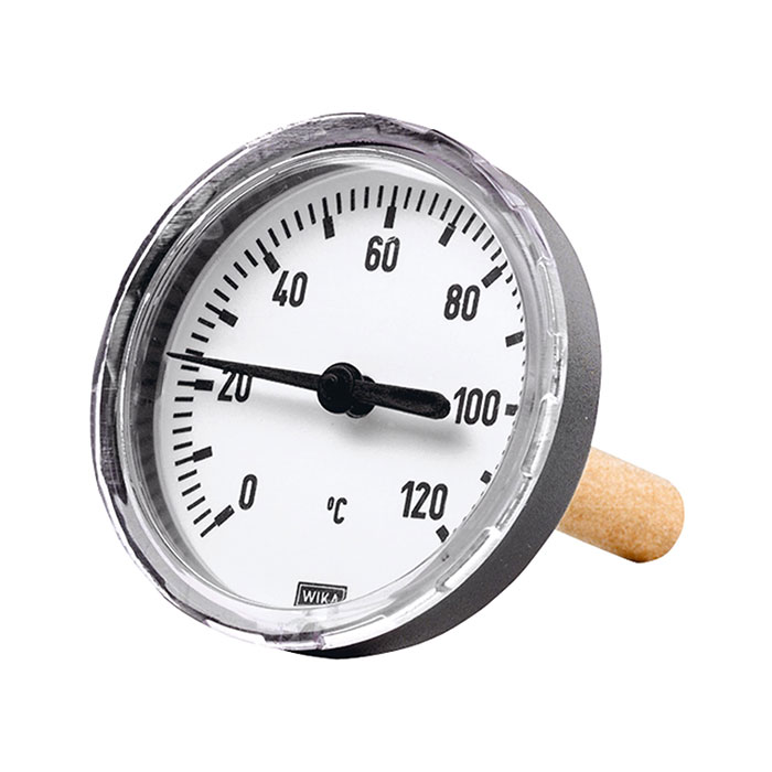 Bi-metallic thermometer, rear G 1/2, Immersion shaft length 40 mm