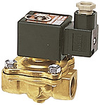 2/2-way solenoid valve, NC, force pilot operated, 230 V, Rp 3/8