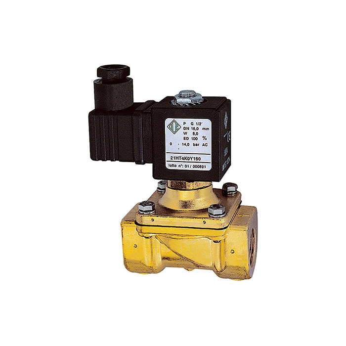 2/2-solenoid valve,NC,force pilot operat.,230-240V,G3/8,PN0-14bar