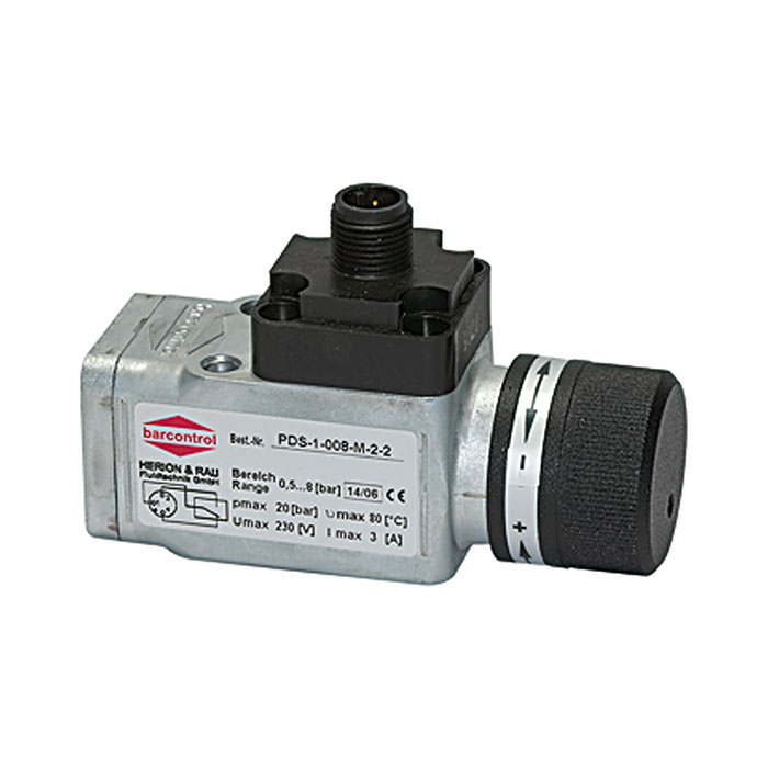 Pressure switch, Changeover contact, Special die cast, 0.5-8 bar