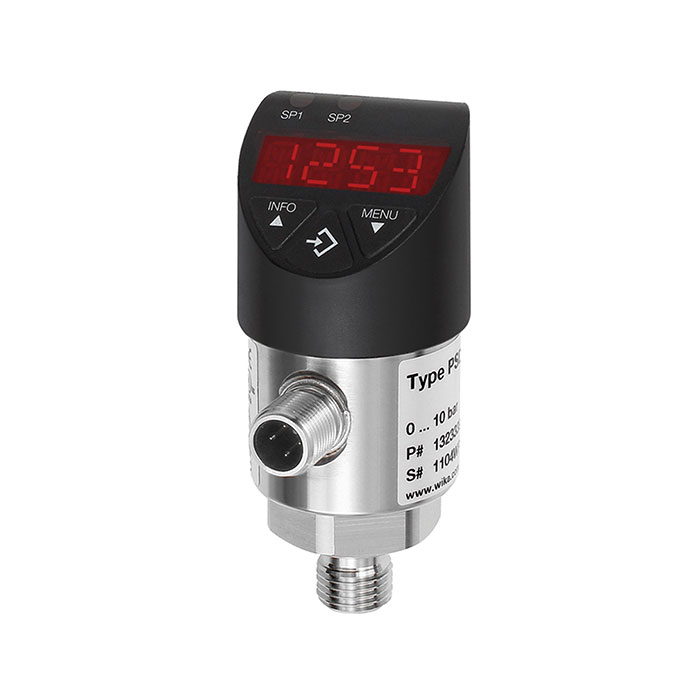 Electr. pressure switch, Digital display, M12x1, G 1/4, 0-1 bar