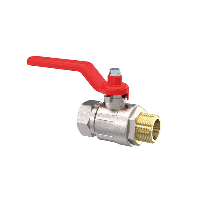 Ball valve, Standard type, IT/ET, nickel-plated brass, G 3/8