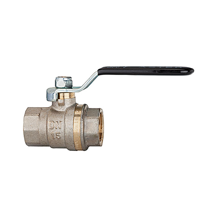 Ball valve standard design, black steel lever, IT/IT, G 3/8