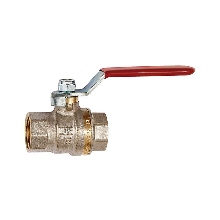 Ball valve standard design, red steel lever, IT/IT, G 1/4