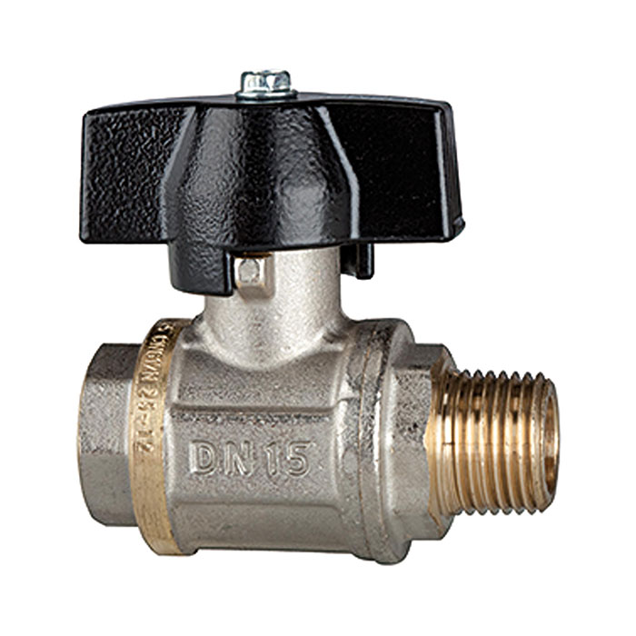 Ball valve heavy duty design, Butterfly handle, IT/ET, G/R 1/4