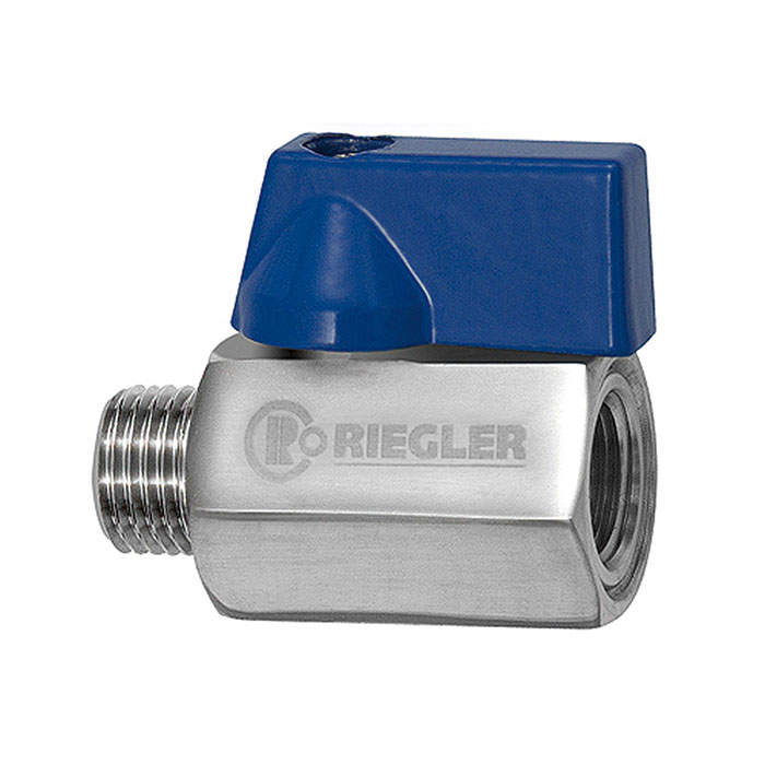 Mini ball valve, Stainless steel 1.4408 CF8M, IT/ET, G 3/8, DN 10