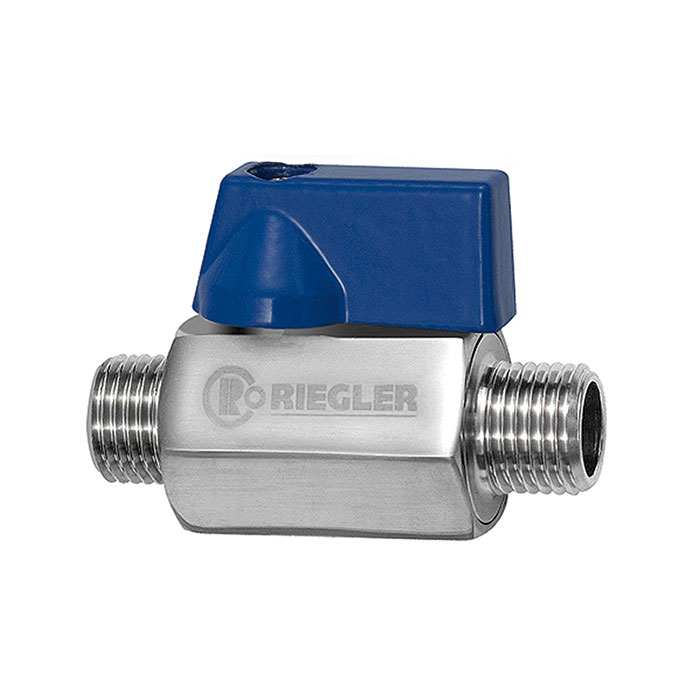 Mini ball valve, Stainless steel 1.4408 CF8M, ET/ET, G 1/4, DN 8