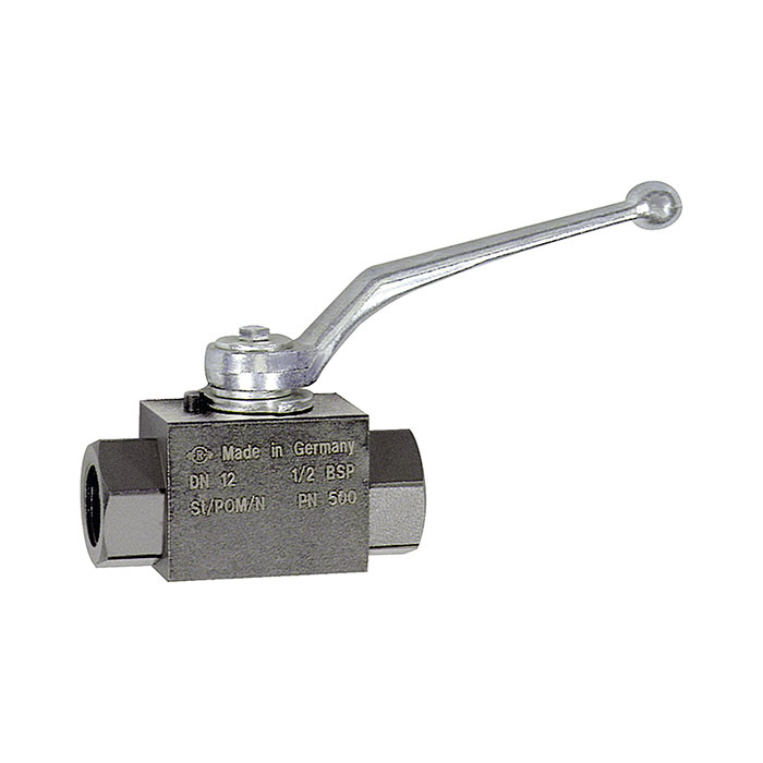 Ball valve, High pressure design, G interior thread, Steel, G 1/8