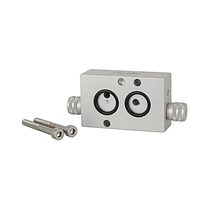 Throttle plate for NAMUR valves, 3-way, Knurled screw