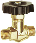 Blocking valve, Brass, ET, G 1/2, DN 11