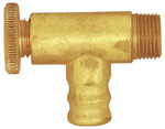 Bleeder and venting valve, brass, Corner shape, G 1/8