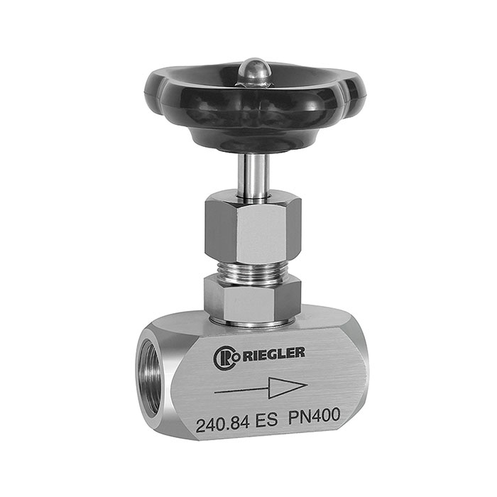 Needle valve, Stainless steel 1.4571, G 3/8, DN 6