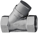 Check valve inclined seat design stainless steel, G 1 1/2, 0.2bar