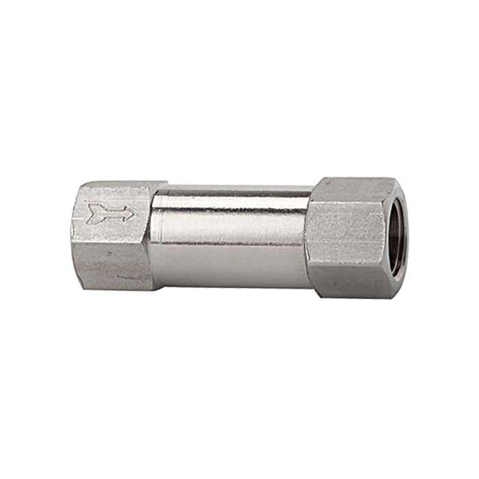 Check valve, Straight-way variant, Stainless steel 1.4404, G 1/8