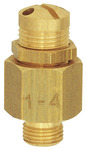 Mini bleeder valve, Brass, G 1/8, Trigger pressure 0.5 - 1 bar