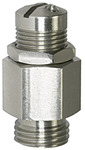 Mini bleeder valve, 1.4305, G 1/8, Trigger pressure 0.5 - 1 bar