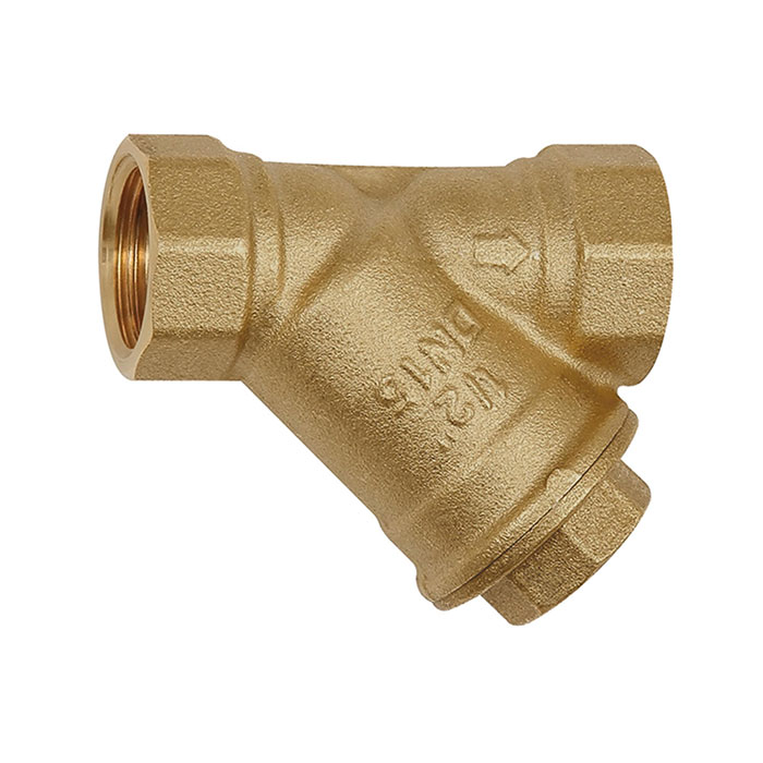 Dirt strainer, bright brass, G 1/4, DN 8, mesh width 0.5 mm