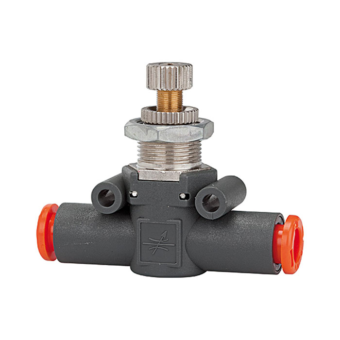 Bidirect. flow control valve, Flow both sides, hose-hose, hose Ø6