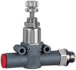 Pressure regulator »lineonline«, G 1/8 (outlet), hose Ø 8 (inlet)