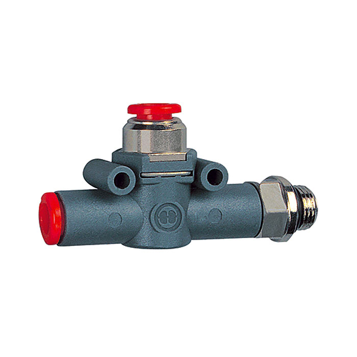 Quick relief valve, Contr. venting, G1/8 (outlet), hose 4 (inlet)