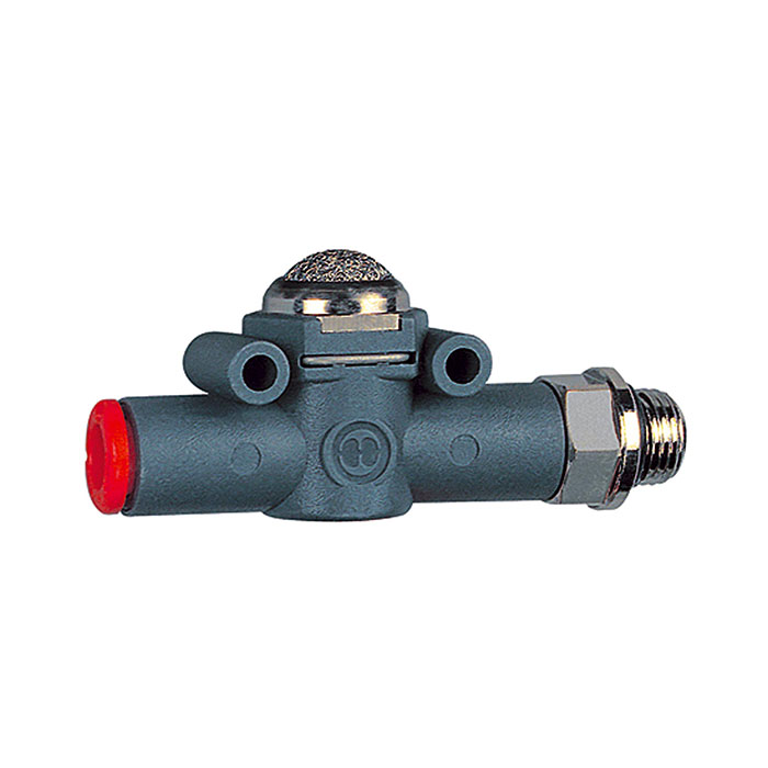 Quick relief valve »lineonline«, silencer, G 1/8, for hose Ø 4 mm