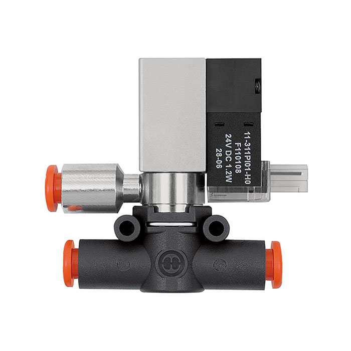 3/2-way solenoid valve »lineonline«, Controlled venting NC hose 8