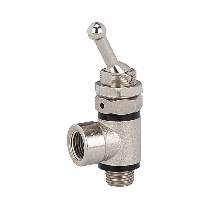 3/2-way toggle lever valve, Hose side, screw connection, G 1/8