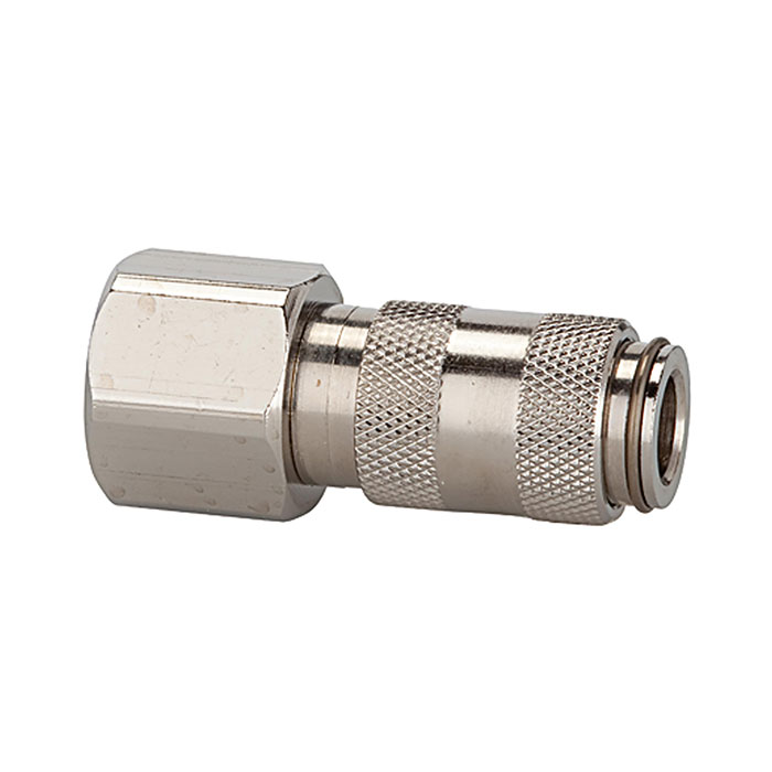 Quick-connect coupling I.D. 2.7, nickel-plated brass, M5 IT