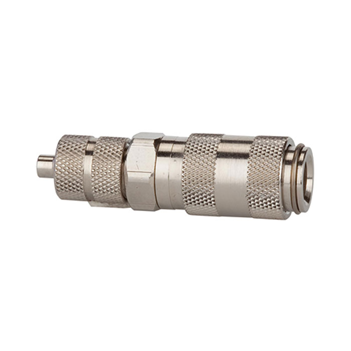 Quick-connect coupling I.D. 2.7, nickel-plated brass, Hose 4x3