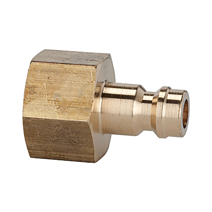 Nipple for couplings I.D. 5, bright brass, G 1/8 IT, AF 14