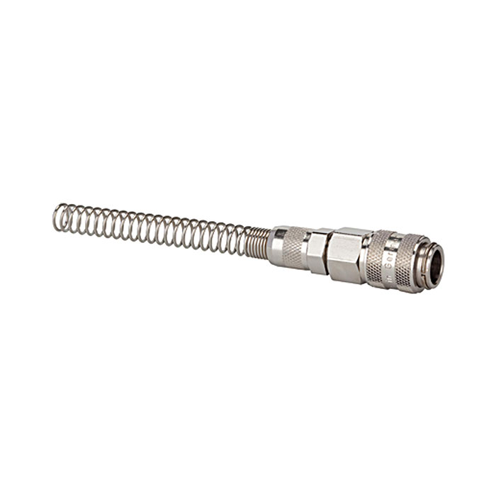 Quick-connect coupl. I.D. 5, nickel-plated brass, rigid, Hose 8x6