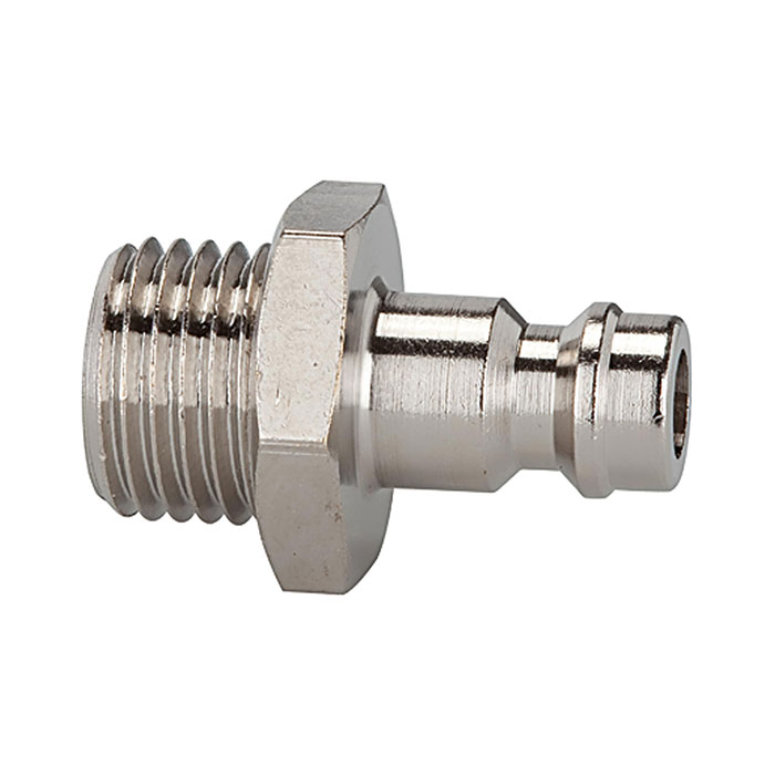 Nipple for couplings I.D. 5, nickel-plated brass, G 1/8 ET