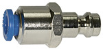 Plug-in nipple push-in 6 mm, for I.D. 5, nickel-plated brass