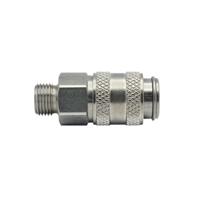 Quick-connect coupling I.D. 5, St. steel 1.4305, G 1/8 ET