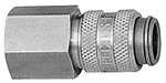 Quick-connect coupling I.D. 5, St. steel 1.4305, G 3/8 IT