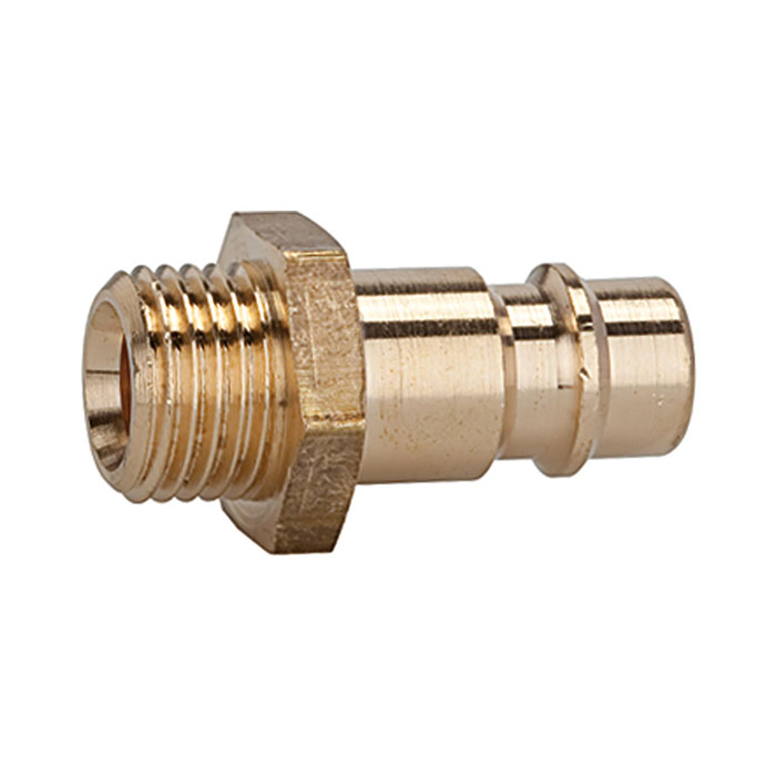 Nipple for couplings I.D. 7.2 - 7.8, bright brass, G 1/8 ET