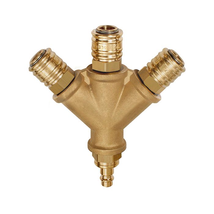 Distributor 3 quick-connect couplings I.D. 7.2, Plug nipple G 3/8