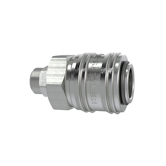 Quick-connect coupling I.D. 7.2, nickel-plated brass, Hose 10x8